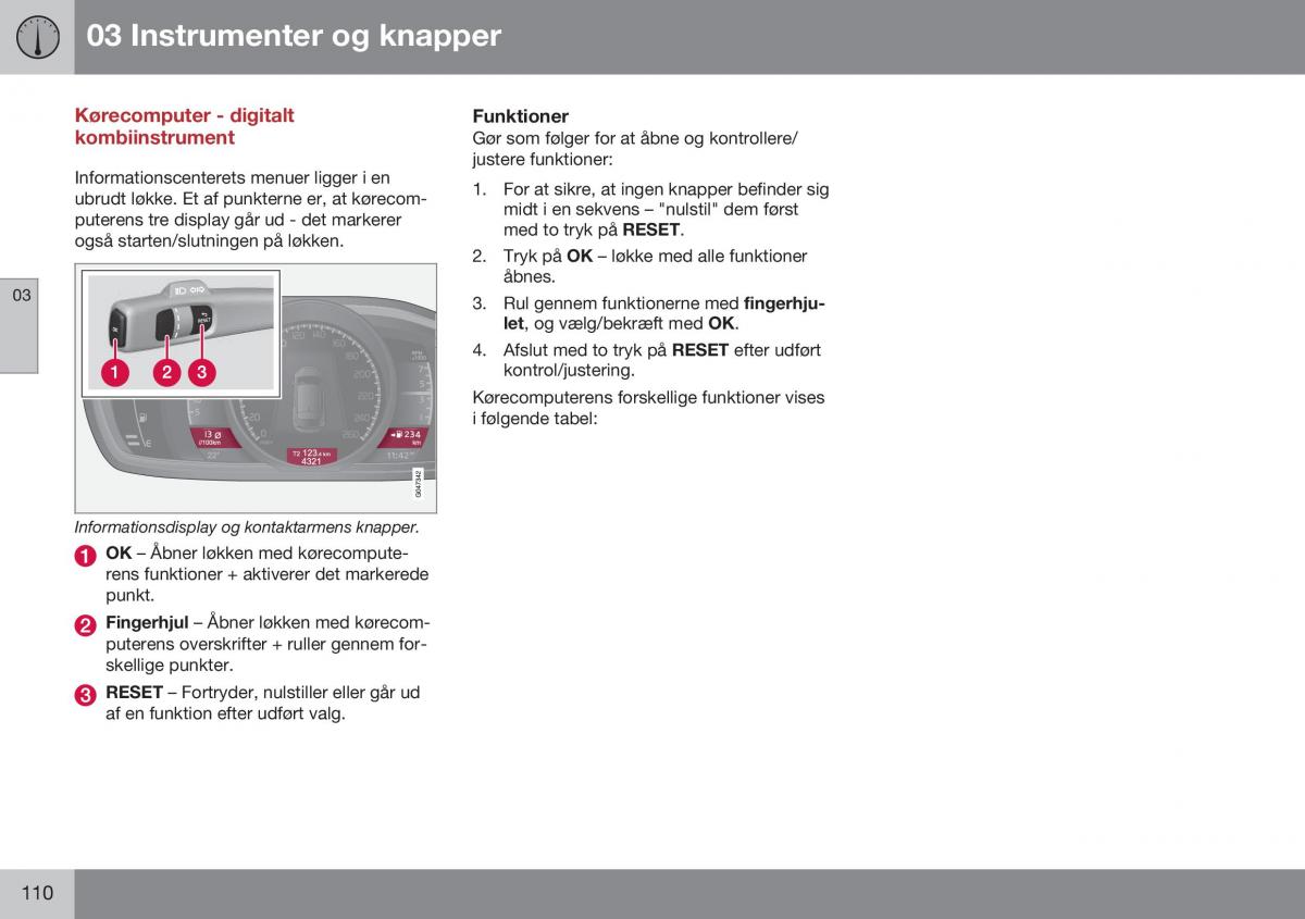 Volvo S60 II 2 Bilens instruktionsbog / page 112