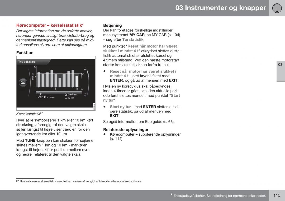 Volvo S60 II 2 Bilens instruktionsbog / page 117