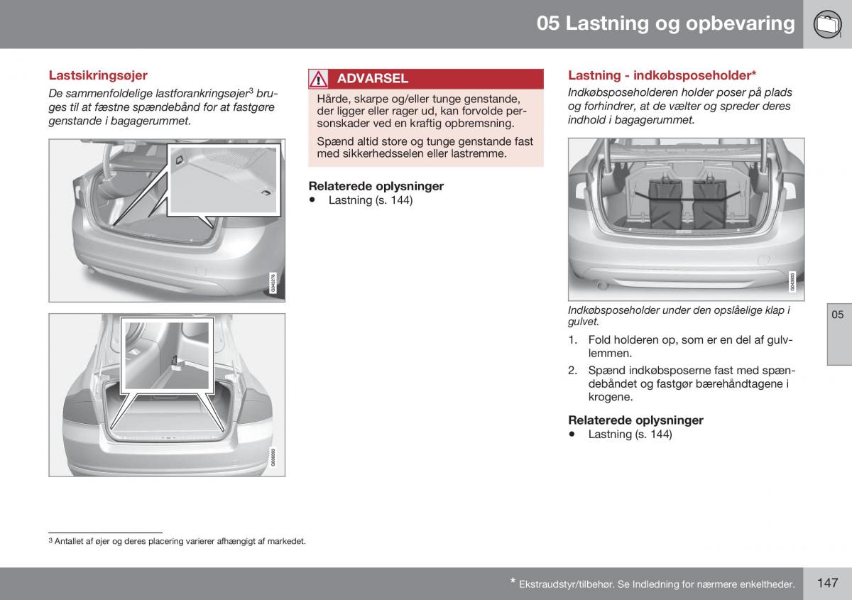 Volvo S60 II 2 Bilens instruktionsbog / page 149