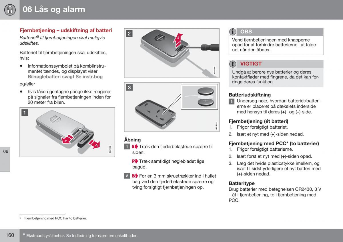 Volvo S60 II 2 Bilens instruktionsbog / page 162