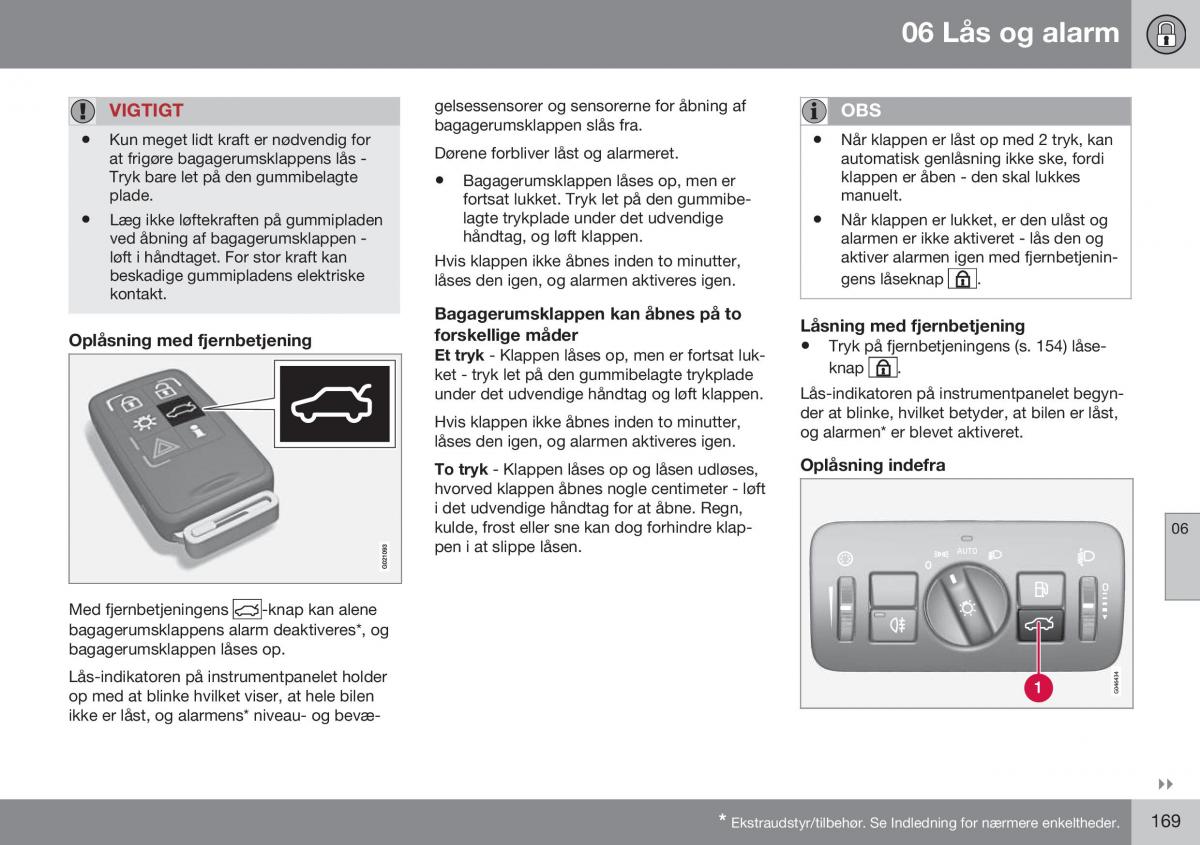 Volvo S60 II 2 Bilens instruktionsbog / page 171