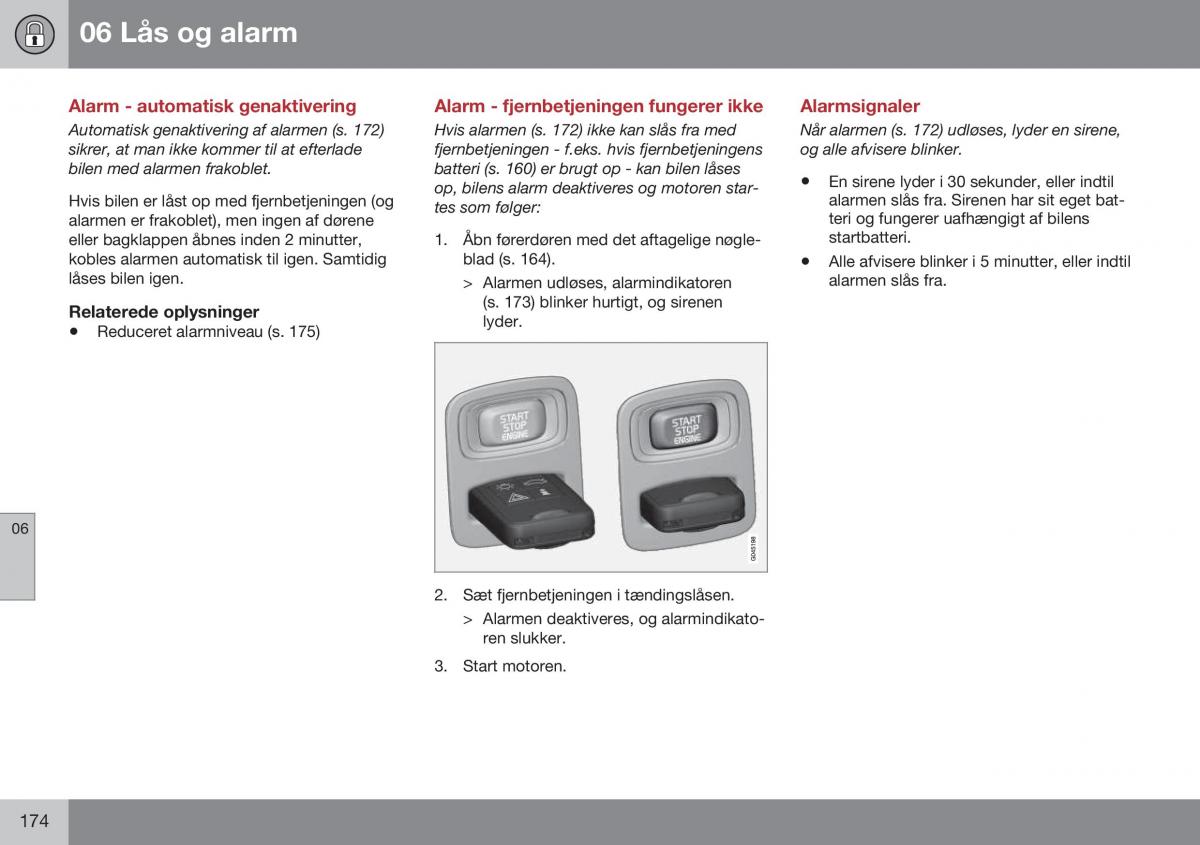 Volvo S60 II 2 Bilens instruktionsbog / page 176