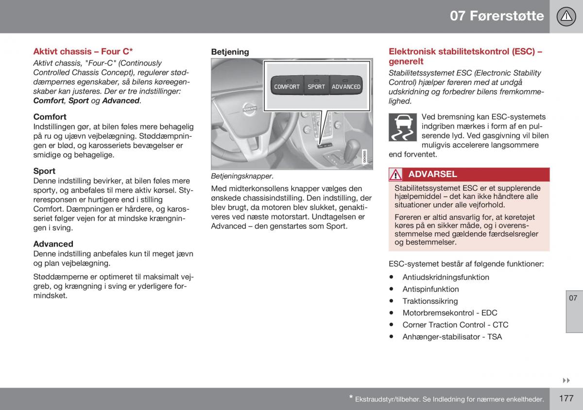 Volvo S60 II 2 Bilens instruktionsbog / page 179