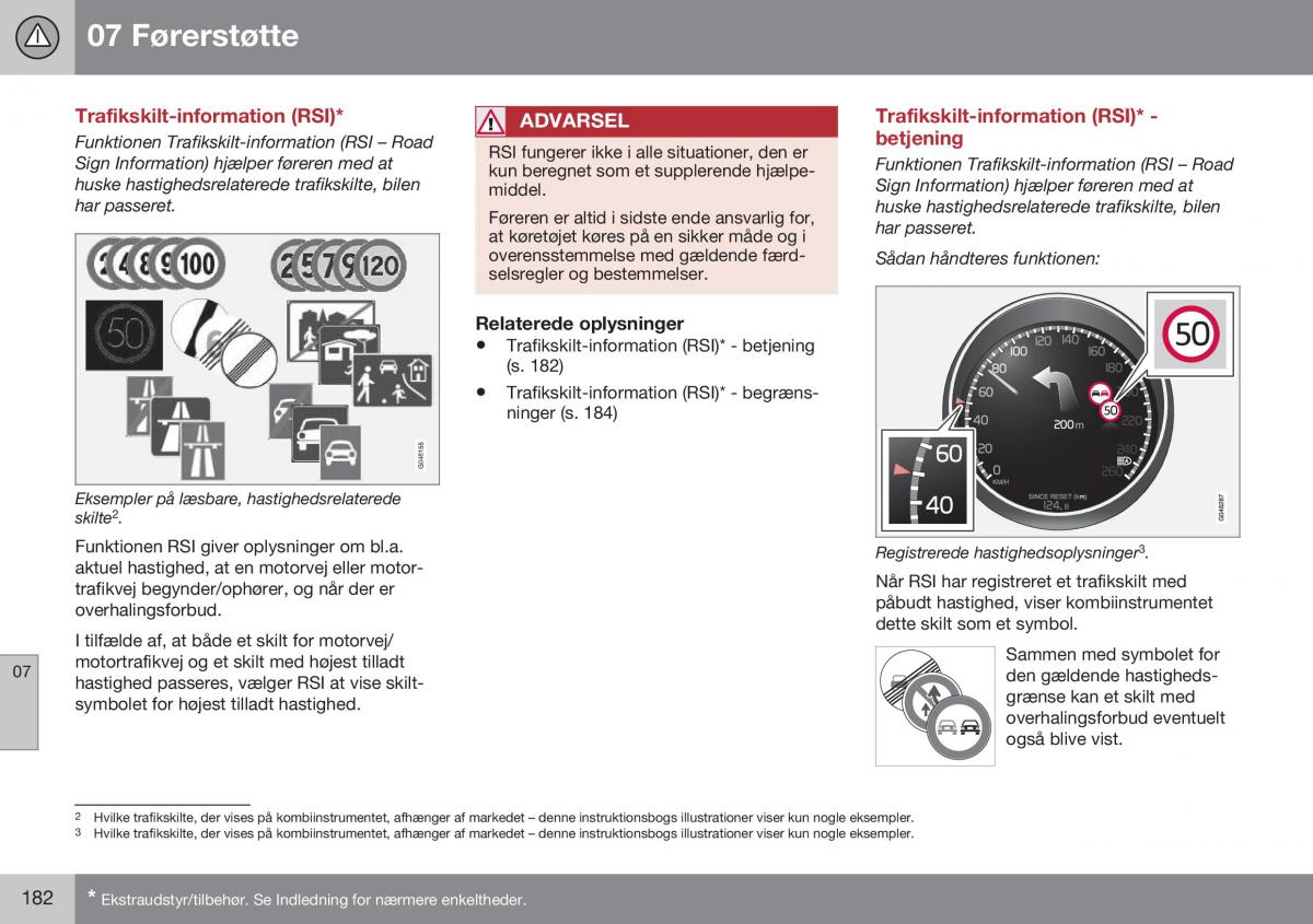 Volvo S60 II 2 Bilens instruktionsbog / page 184