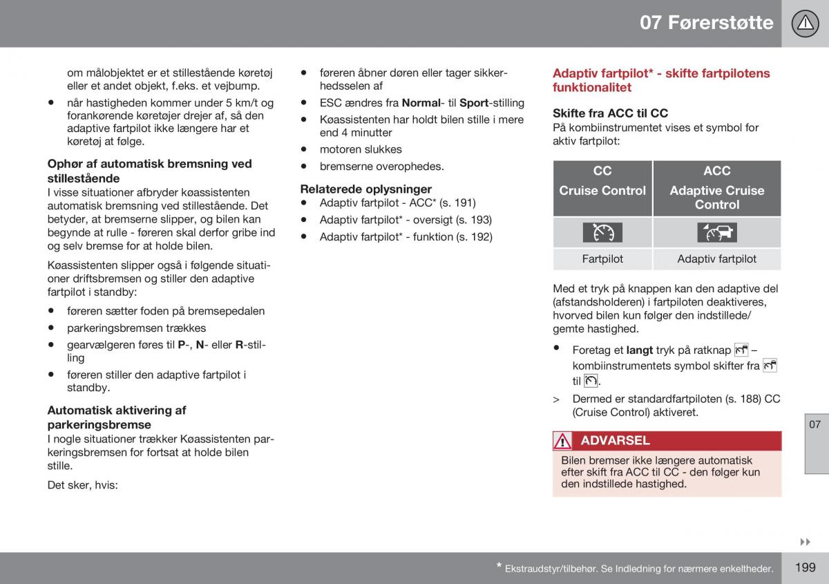 Volvo S60 II 2 Bilens instruktionsbog / page 201