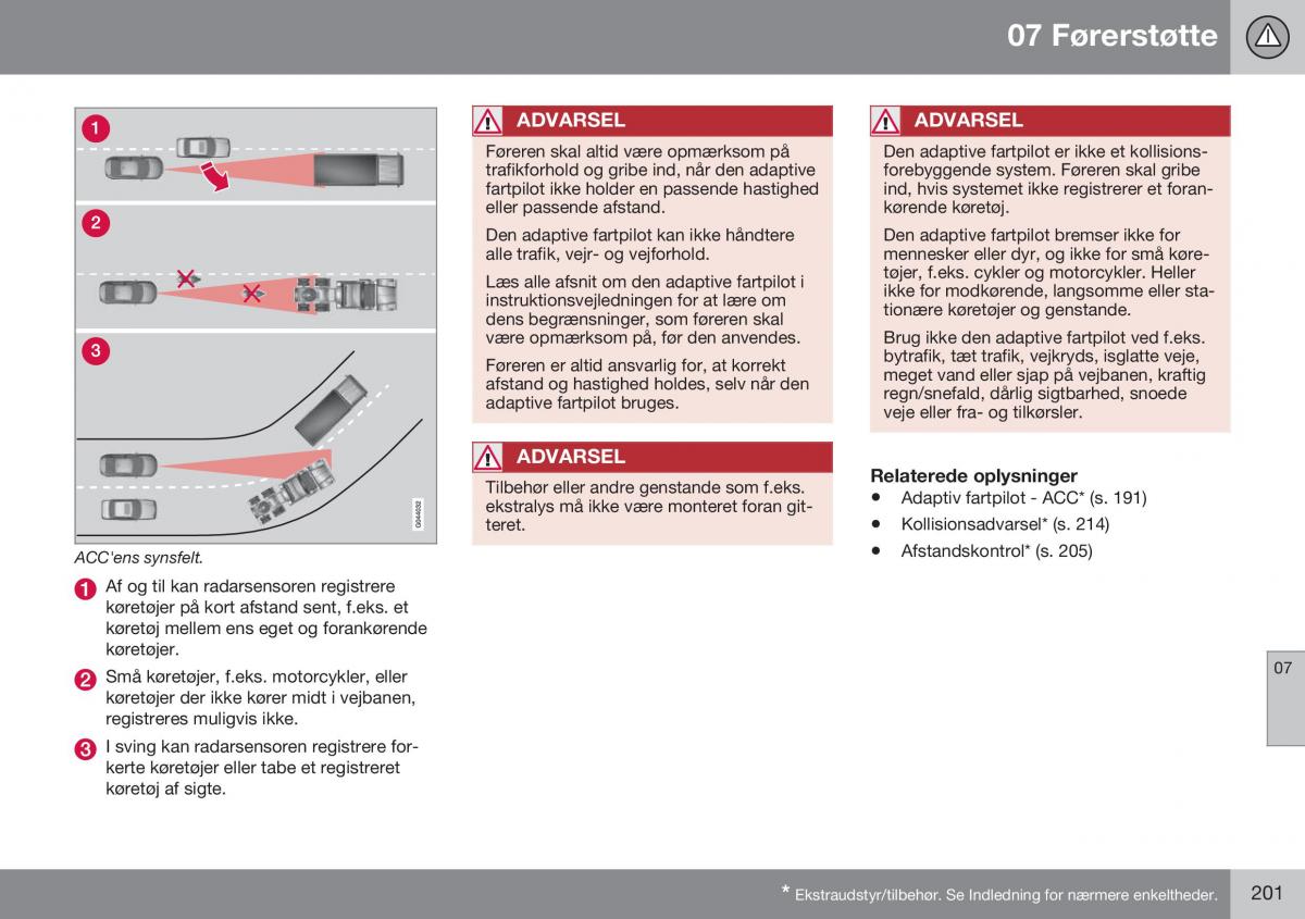 Volvo S60 II 2 Bilens instruktionsbog / page 203