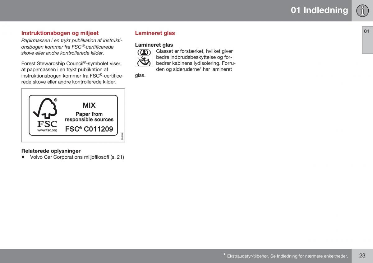 Volvo S60 II 2 Bilens instruktionsbog / page 25