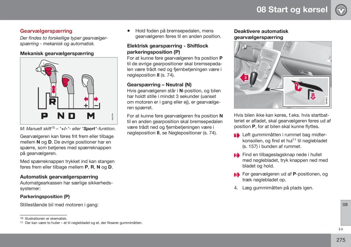 Volvo S60 II 2 Bilens instruktionsbog / page 277