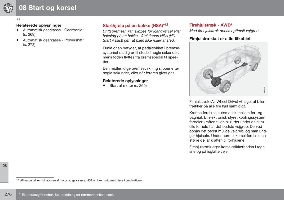 Volvo S60 II 2 Bilens instruktionsbog / page 278