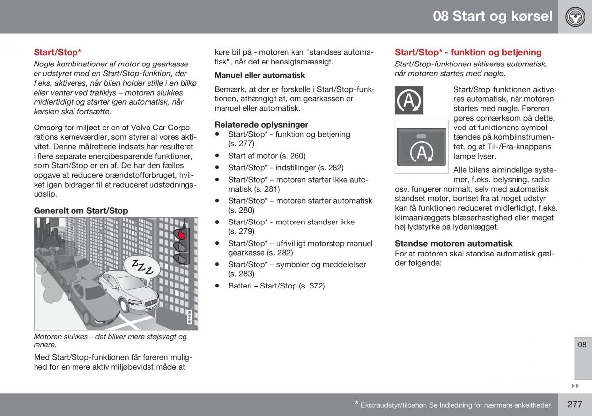 Volvo S60 II 2 Bilens instruktionsbog / page 279