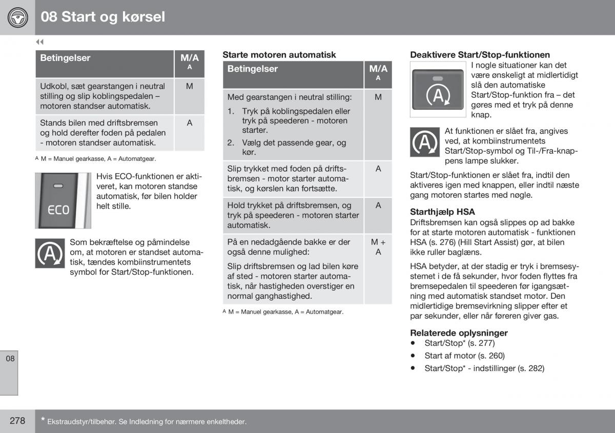 Volvo S60 II 2 Bilens instruktionsbog / page 280