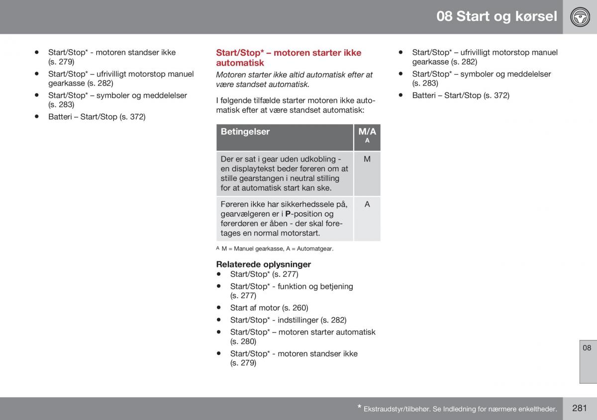 Volvo S60 II 2 Bilens instruktionsbog / page 283