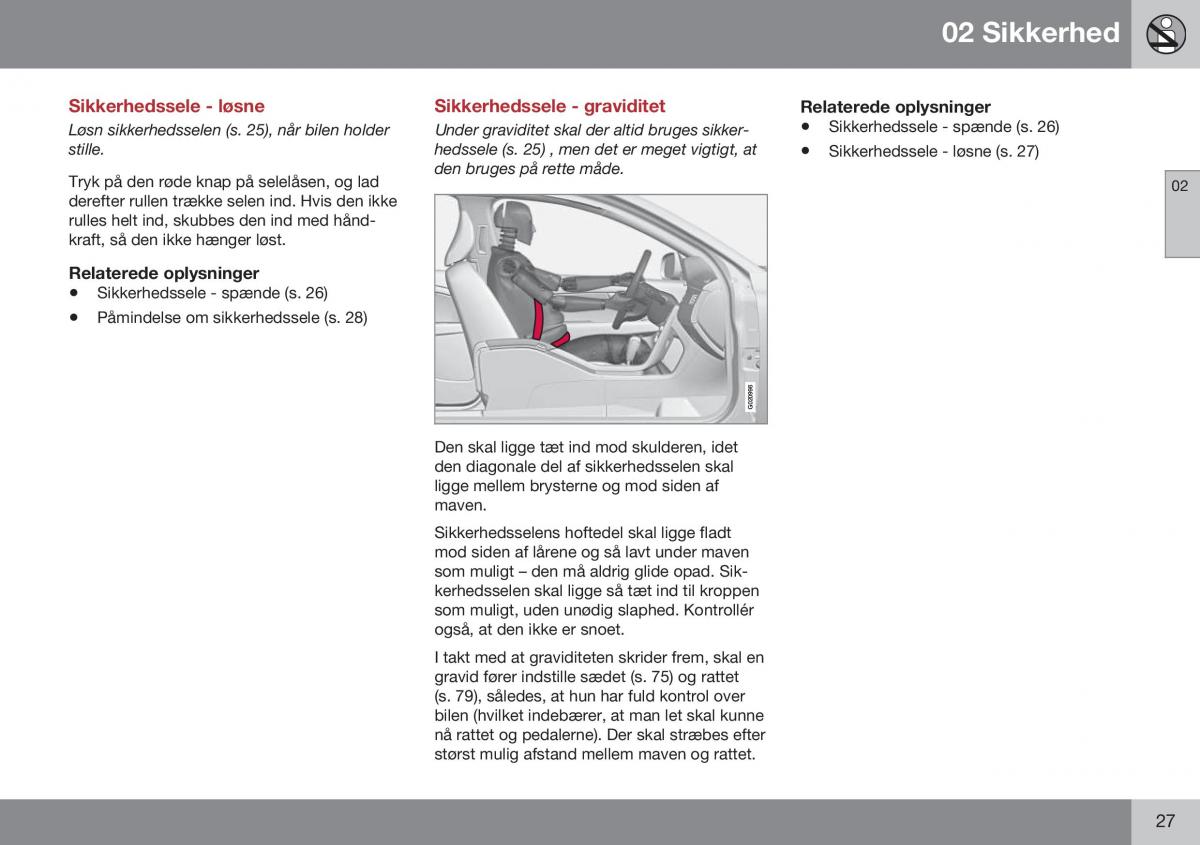 Volvo S60 II 2 Bilens instruktionsbog / page 29