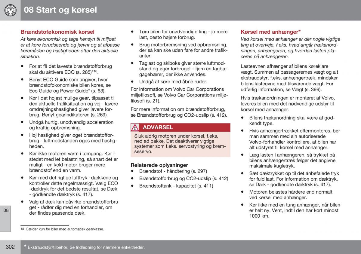 Volvo S60 II 2 Bilens instruktionsbog / page 304