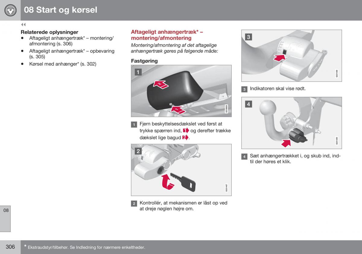 Volvo S60 II 2 Bilens instruktionsbog / page 308