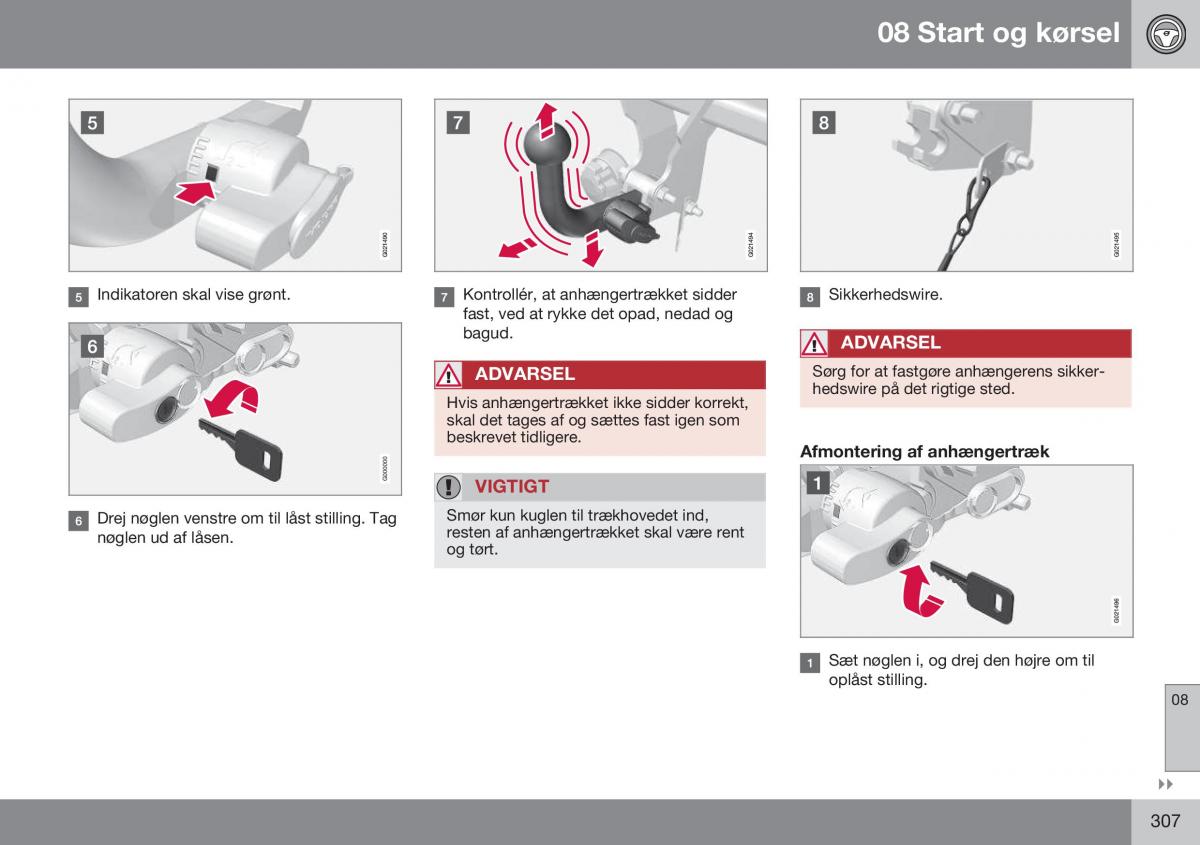 Volvo S60 II 2 Bilens instruktionsbog / page 309