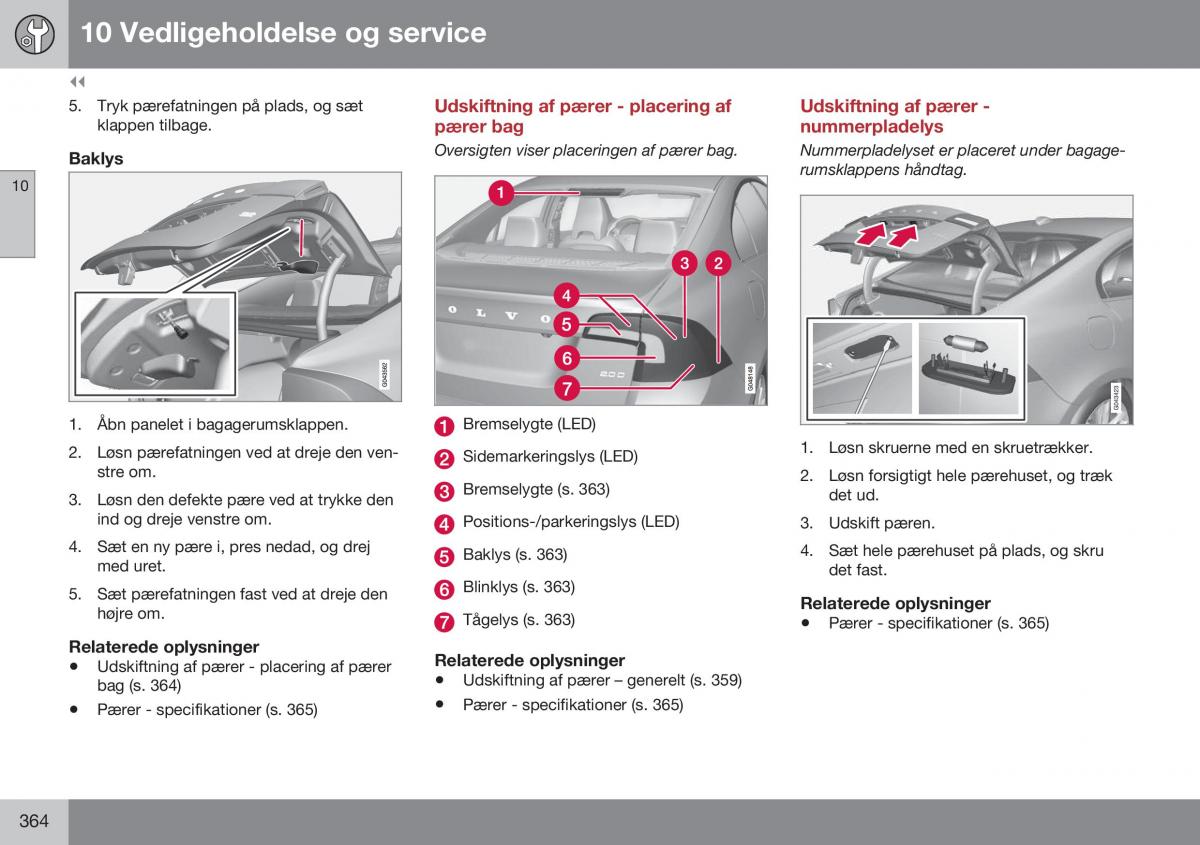 Volvo S60 II 2 Bilens instruktionsbog / page 366