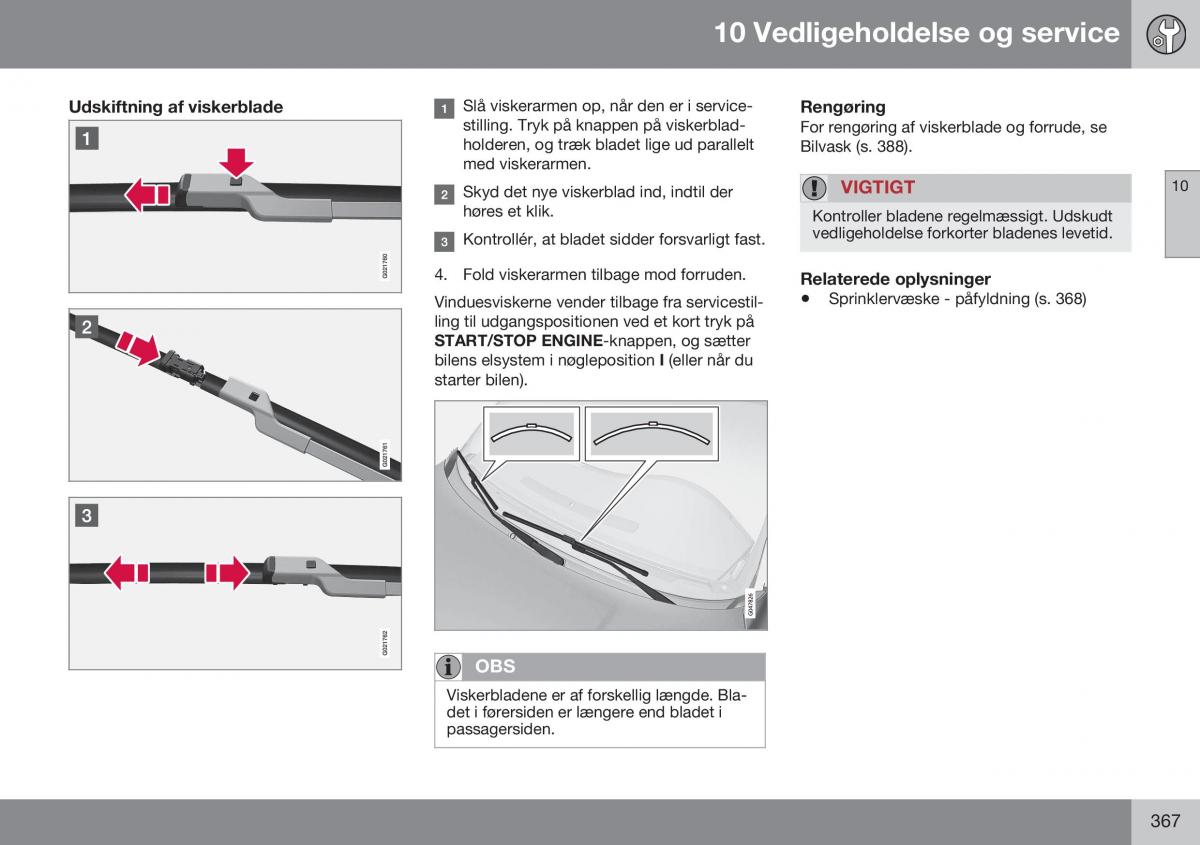 Volvo S60 II 2 Bilens instruktionsbog / page 369