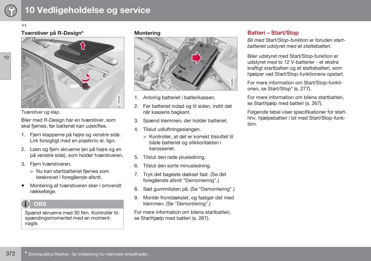 Volvo S60 II 2 Bilens instruktionsbog / page 374