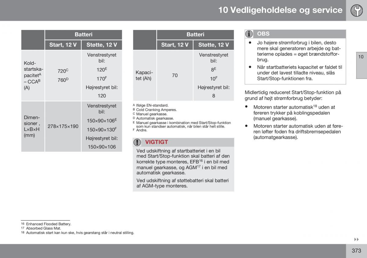 Volvo S60 II 2 Bilens instruktionsbog / page 375