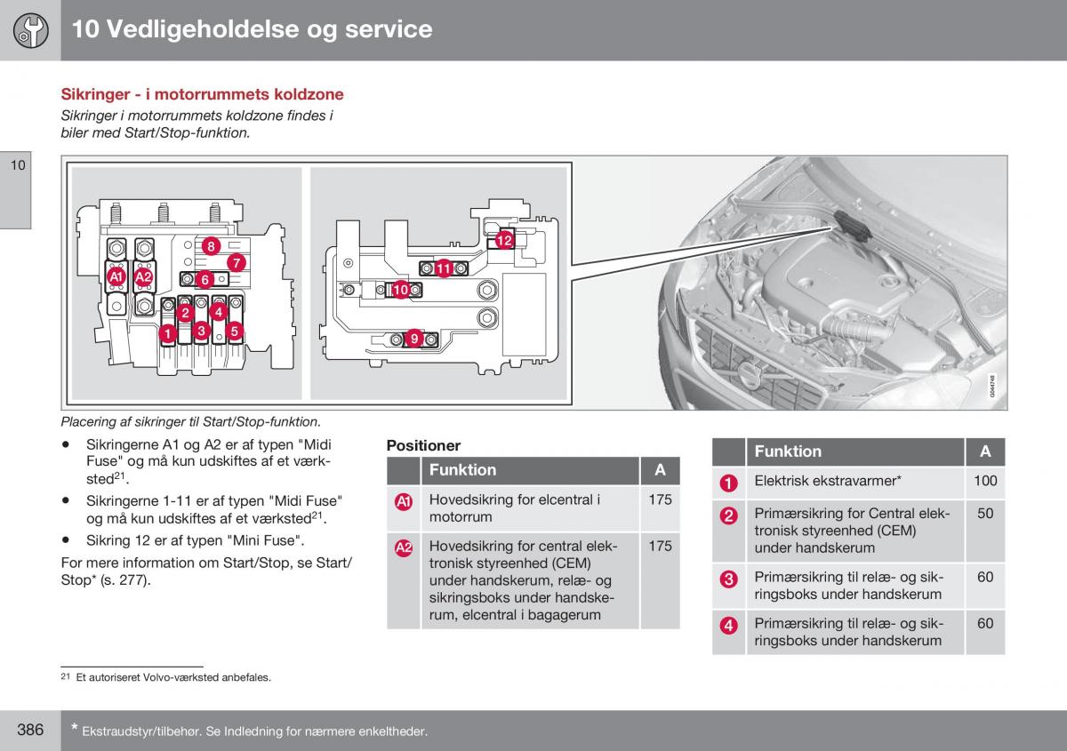 Volvo S60 II 2 Bilens instruktionsbog / page 388