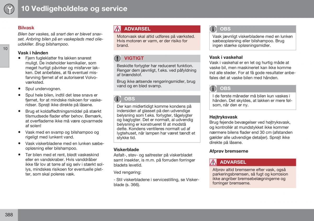 Volvo S60 II 2 Bilens instruktionsbog / page 390