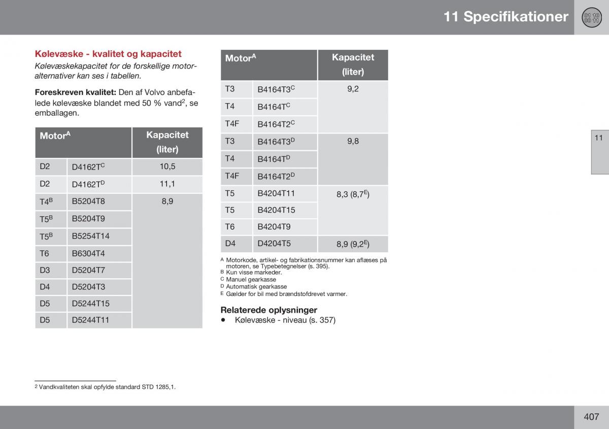 Volvo S60 II 2 Bilens instruktionsbog / page 409