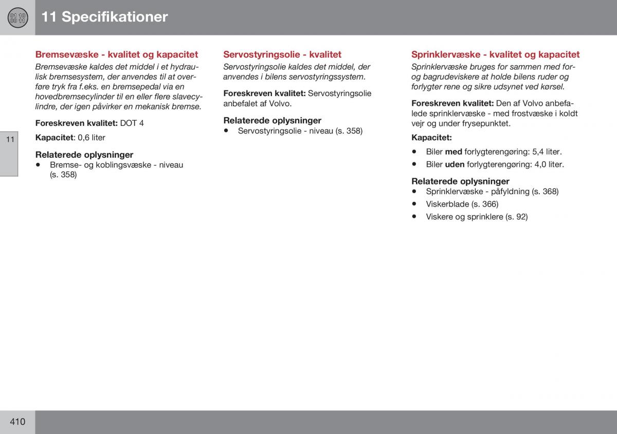 Volvo S60 II 2 Bilens instruktionsbog / page 412