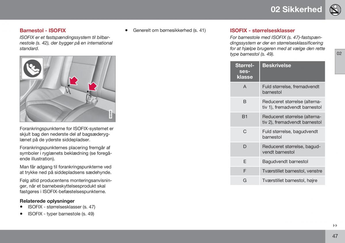 Volvo S60 II 2 Bilens instruktionsbog / page 49