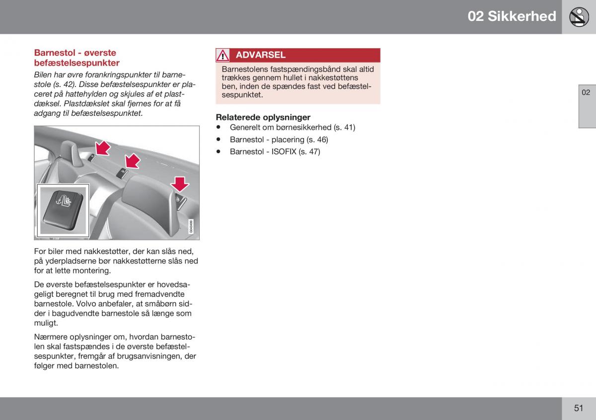 Volvo S60 II 2 Bilens instruktionsbog / page 53