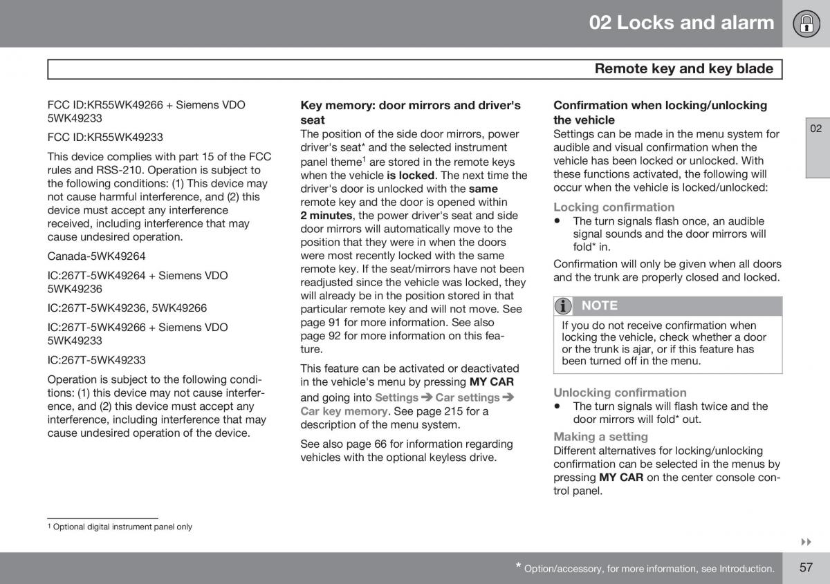 Volvo S60 II 2 owners manual / page 59