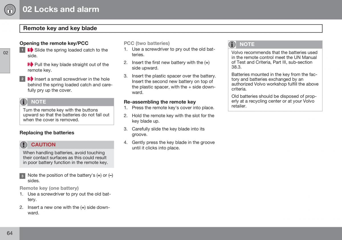 Volvo S60 II 2 owners manual / page 66