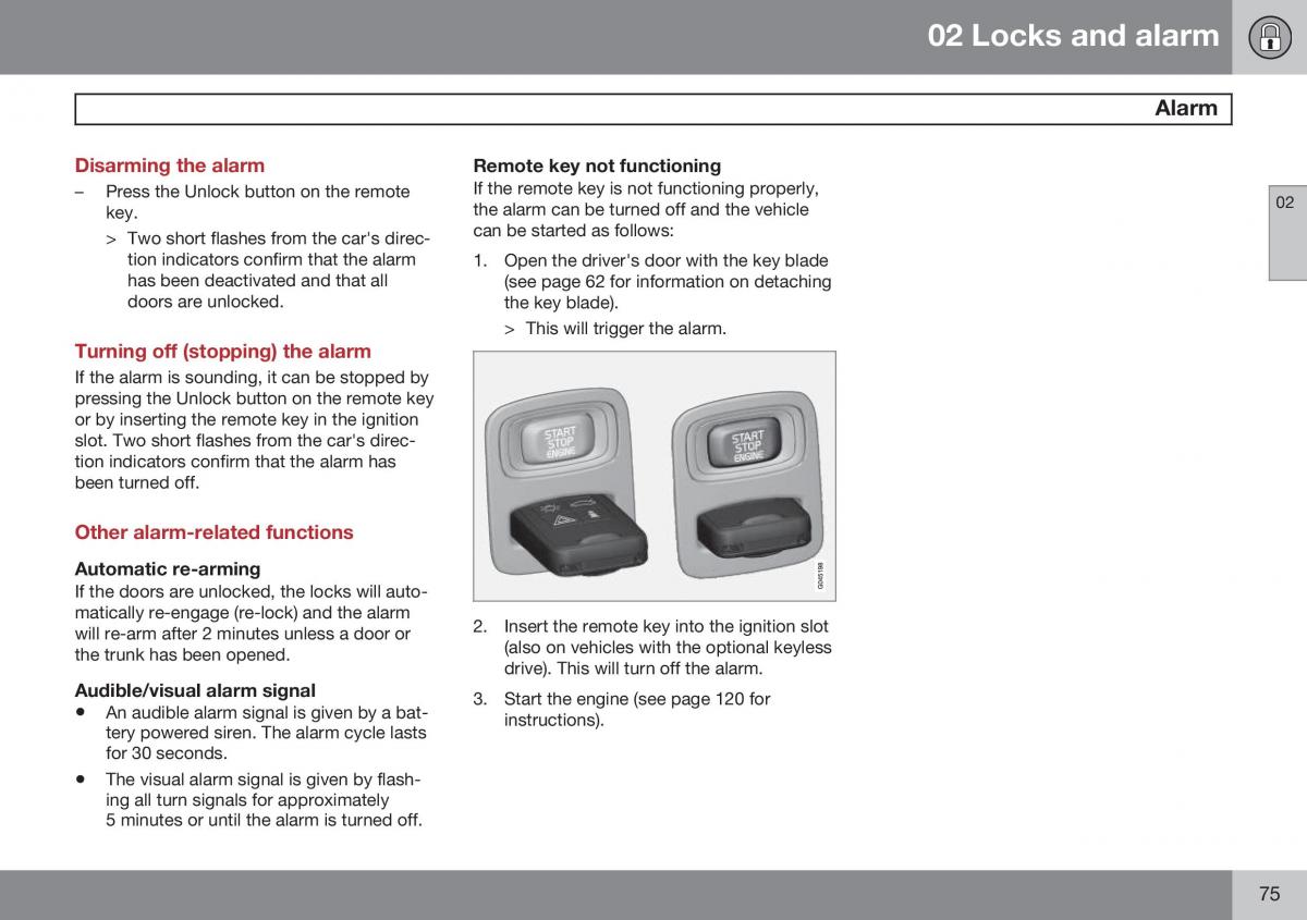 Volvo S60 II 2 owners manual / page 77