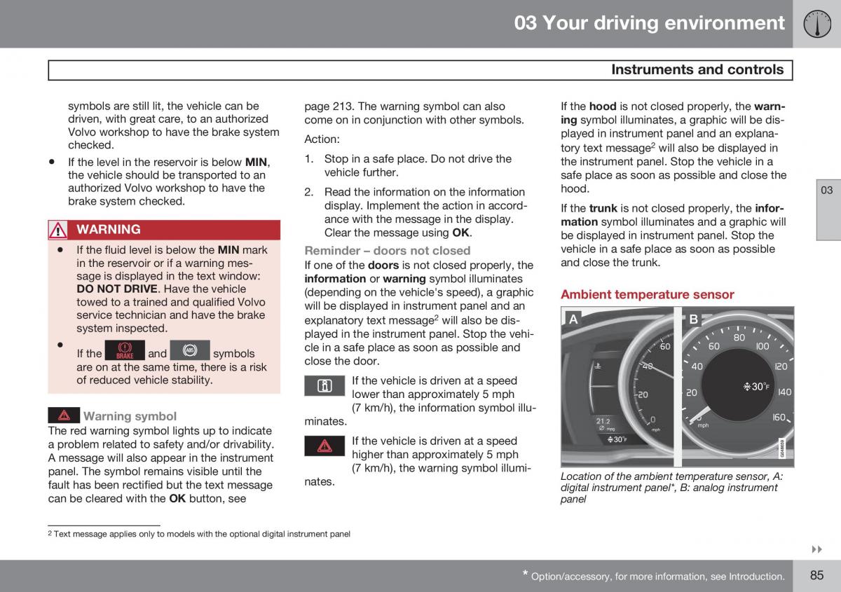 Volvo S60 II 2 owners manual / page 87