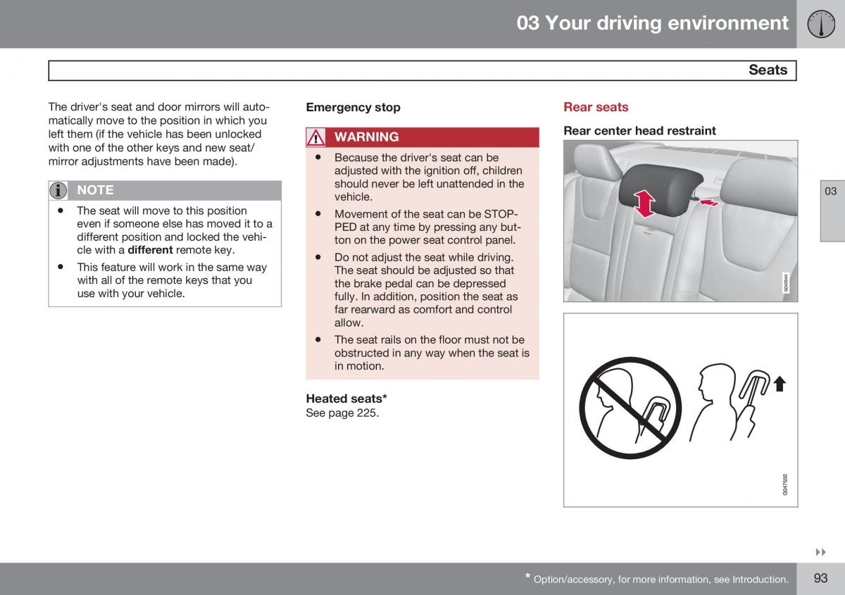 Volvo S60 II 2 owners manual / page 95