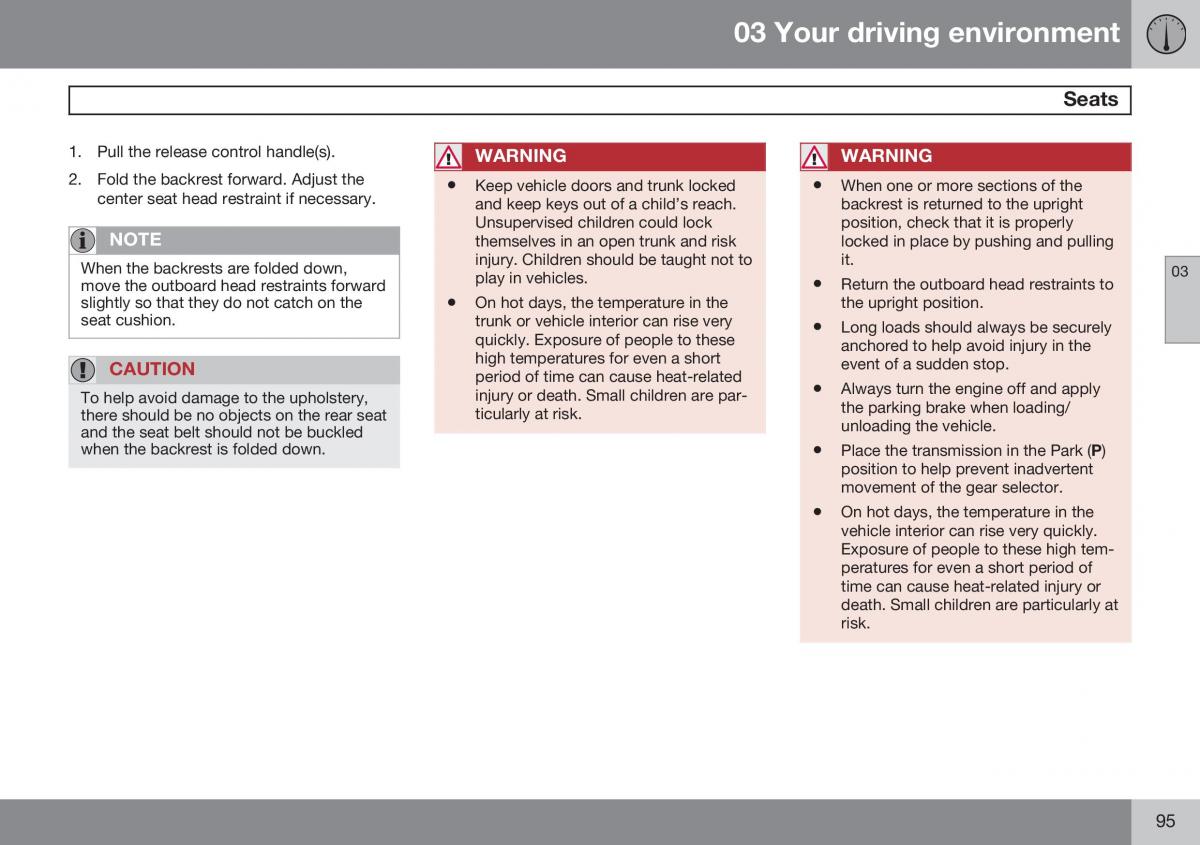 Volvo S60 II 2 owners manual / page 97