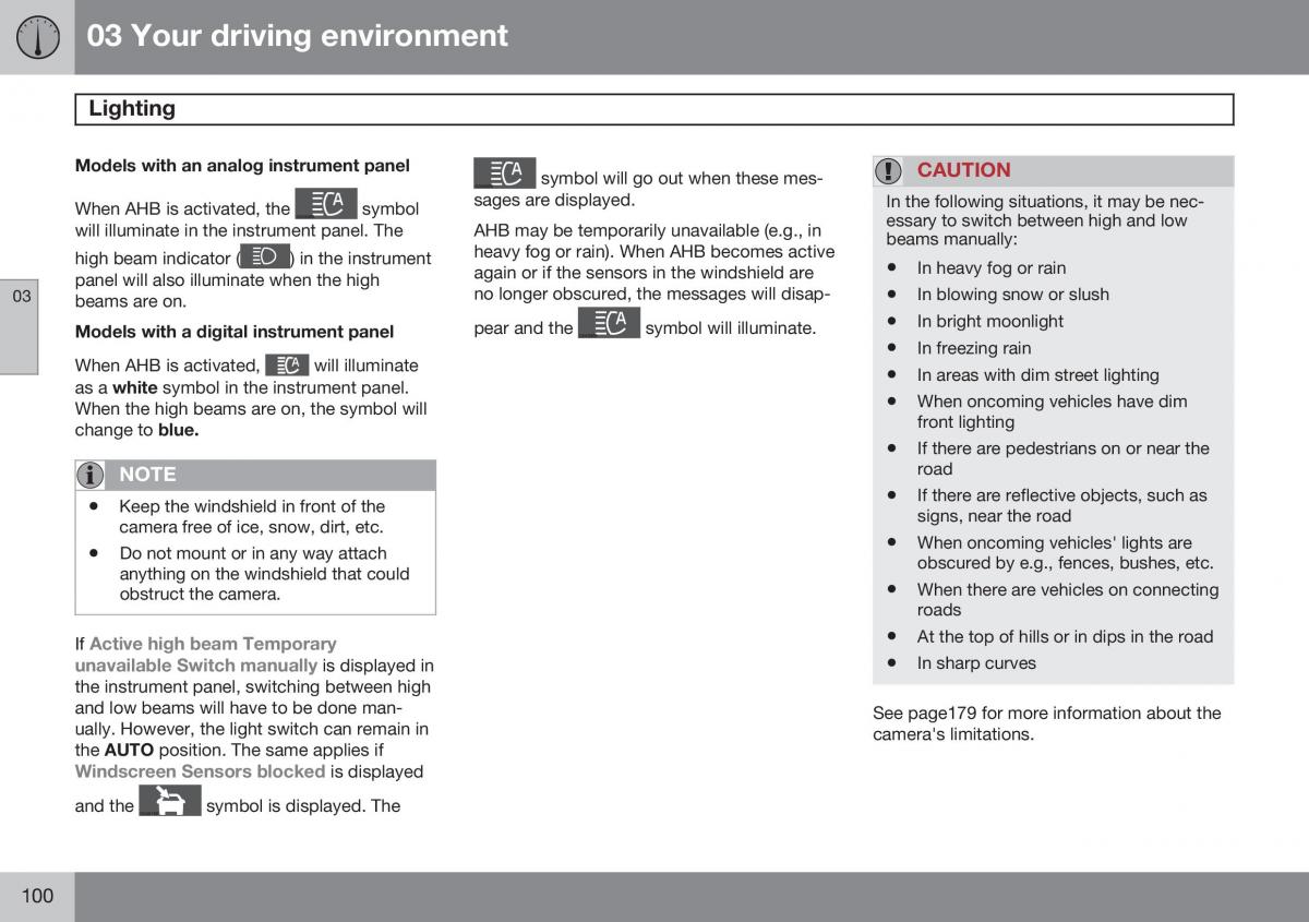 Volvo S60 II 2 owners manual / page 102