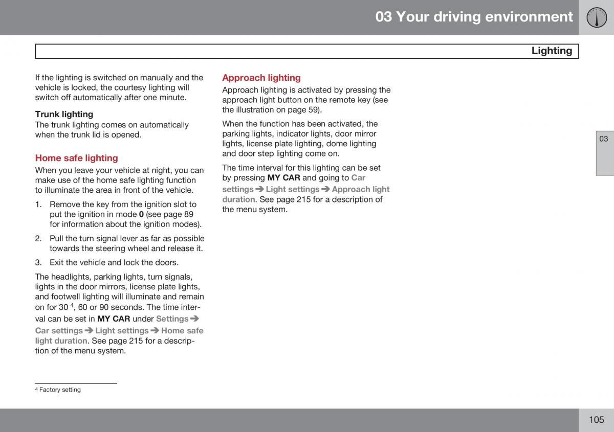 Volvo S60 II 2 owners manual / page 107