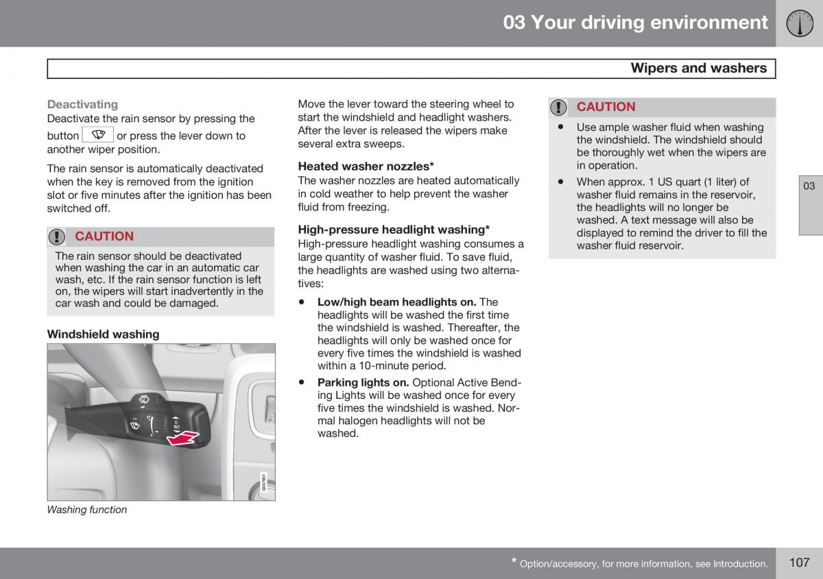 Volvo S60 II 2 owners manual / page 109