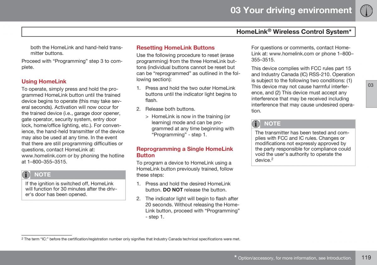 Volvo S60 II 2 owners manual / page 121