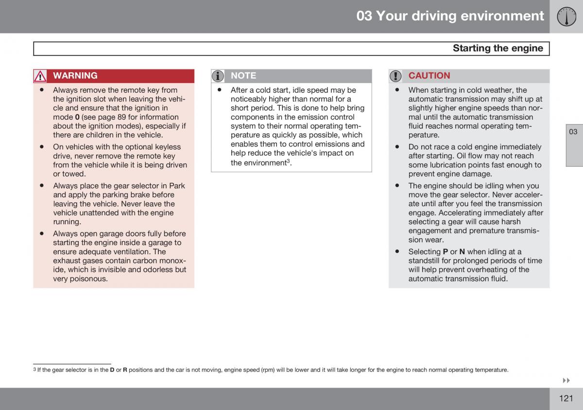 Volvo S60 II 2 owners manual / page 123