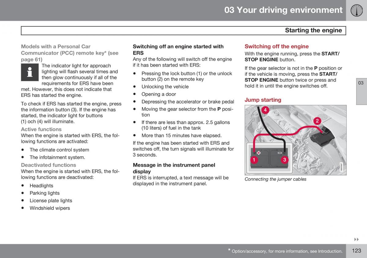 Volvo S60 II 2 owners manual / page 125