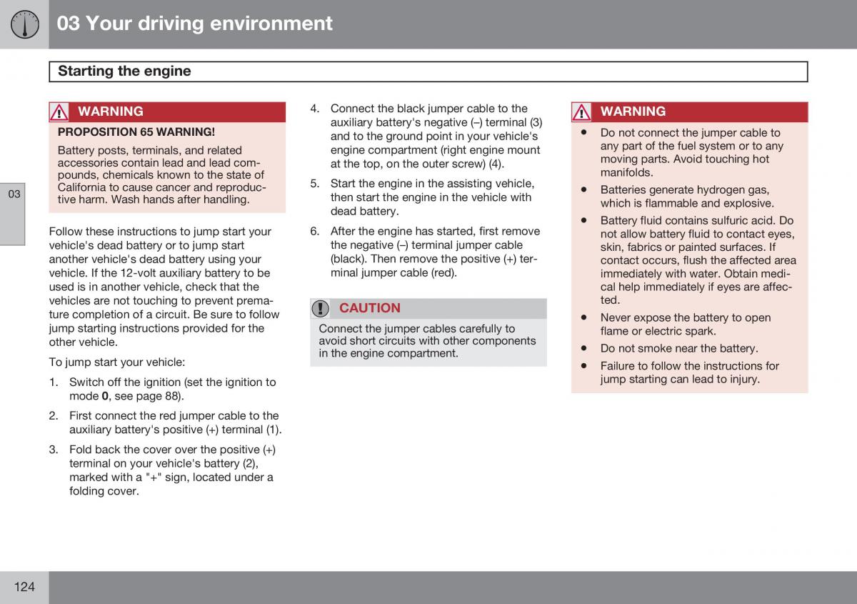 Volvo S60 II 2 owners manual / page 126