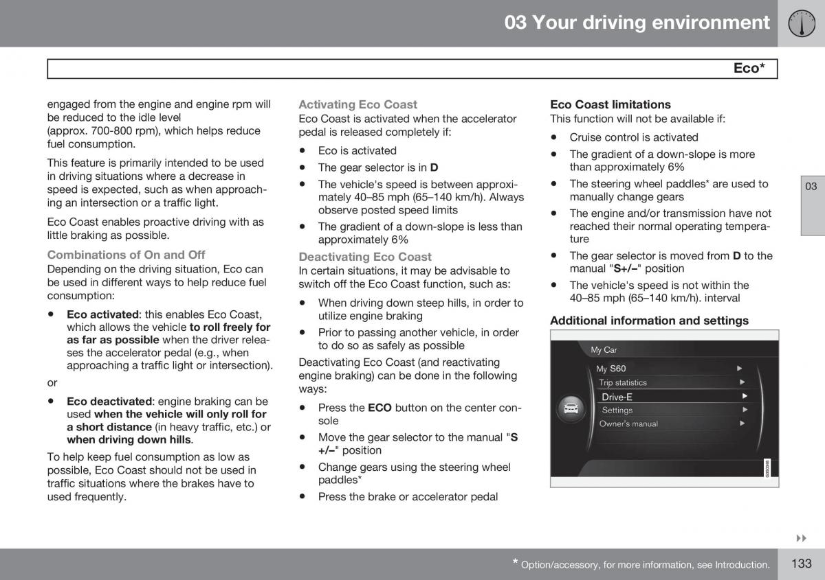 Volvo S60 II 2 owners manual / page 135