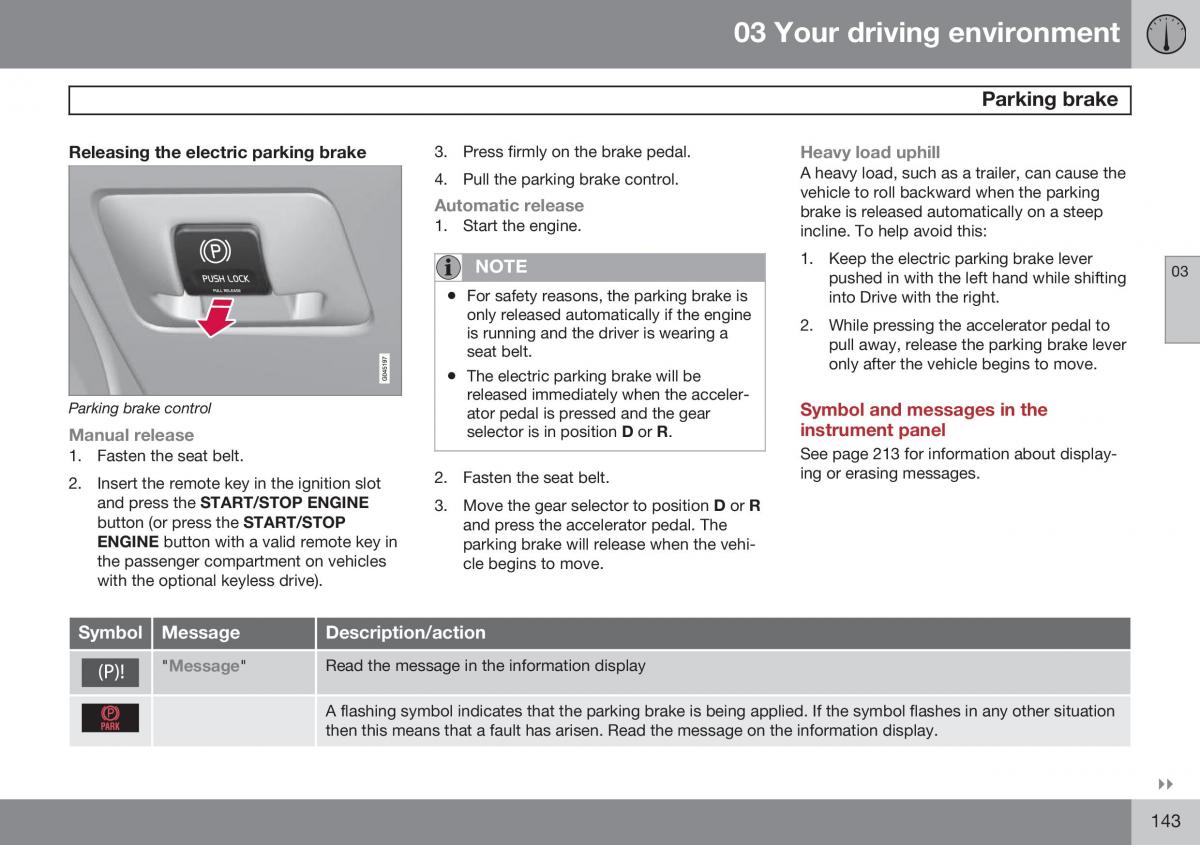 Volvo S60 II 2 owners manual / page 145