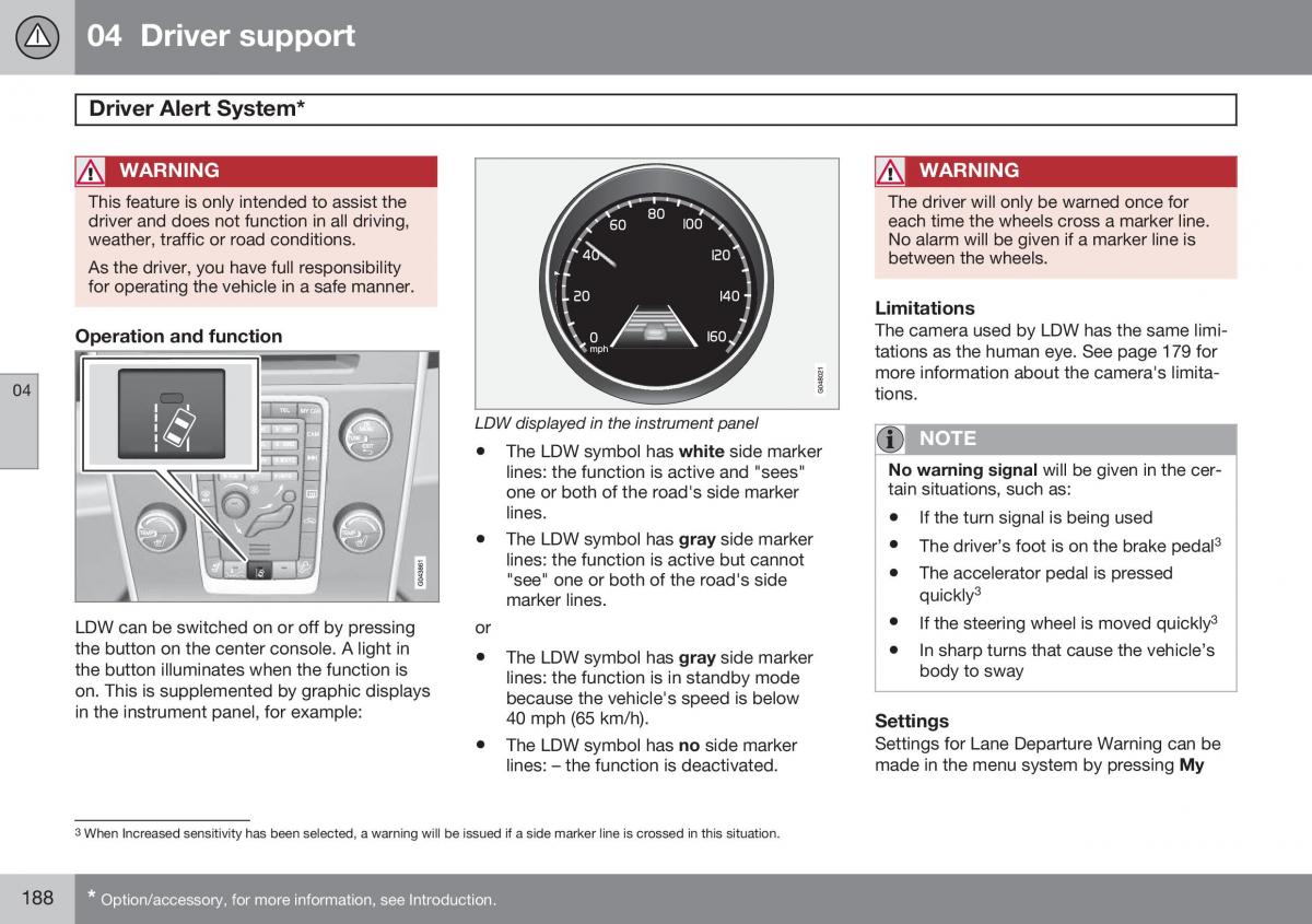 Volvo S60 II 2 owners manual / page 190