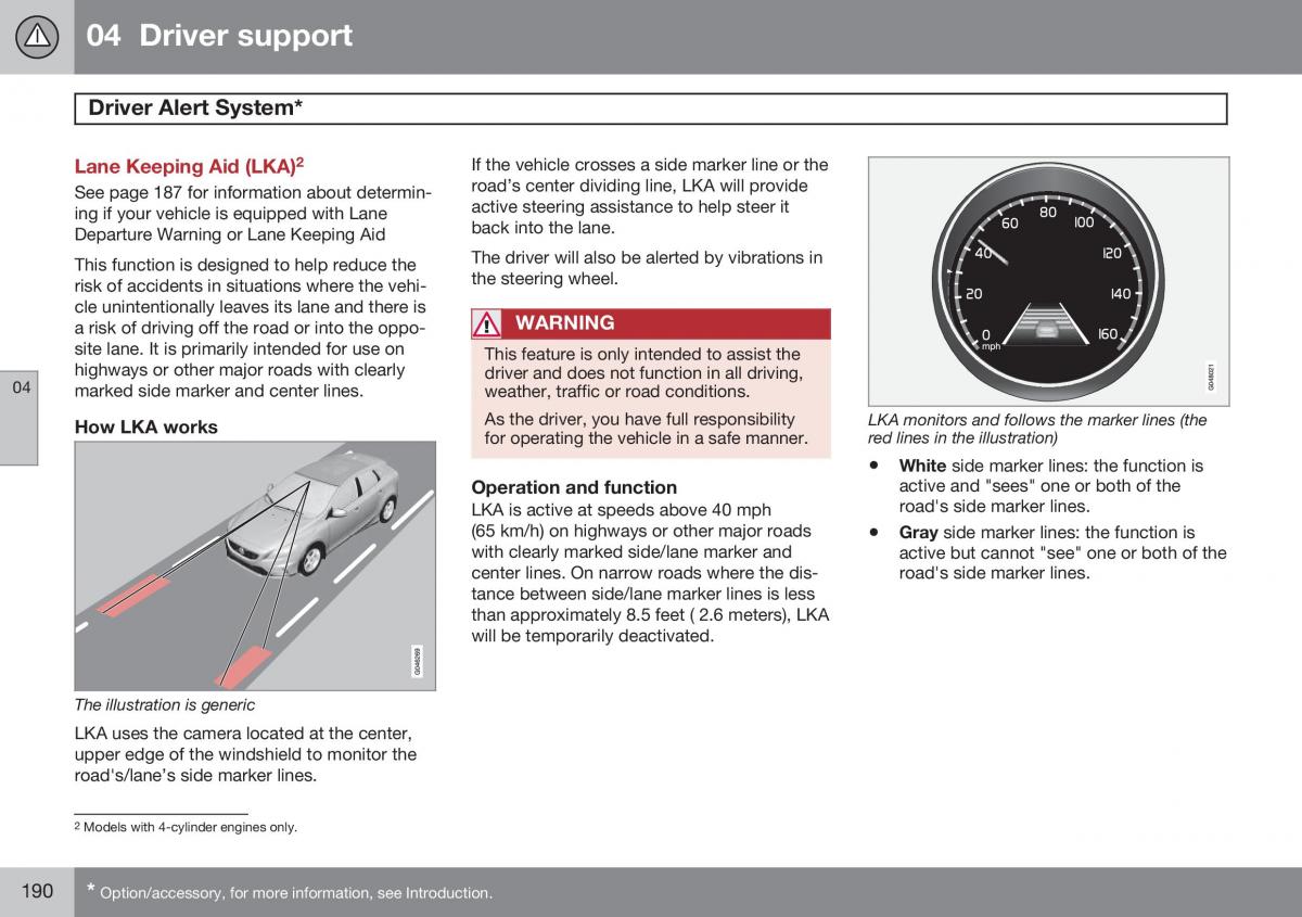 Volvo S60 II 2 owners manual / page 192