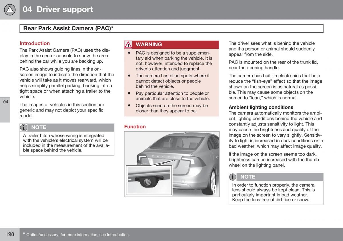 Volvo S60 II 2 owners manual / page 200