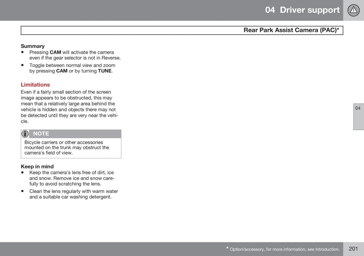 Volvo S60 II 2 owners manual / page 203