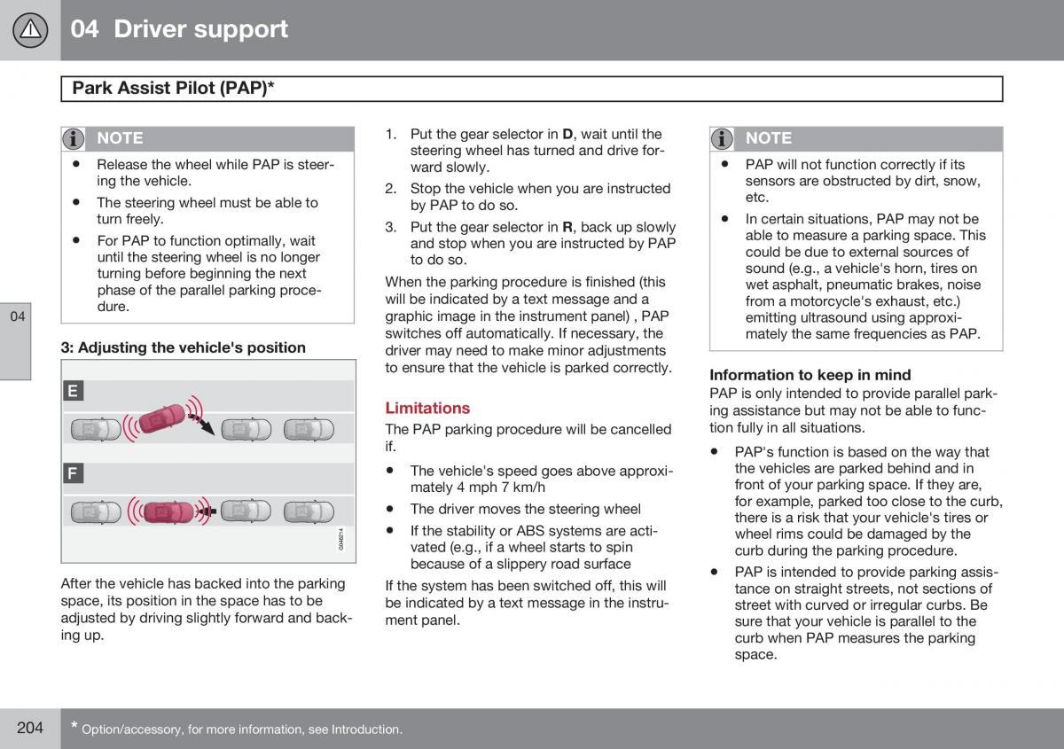 Volvo S60 II 2 owners manual / page 206